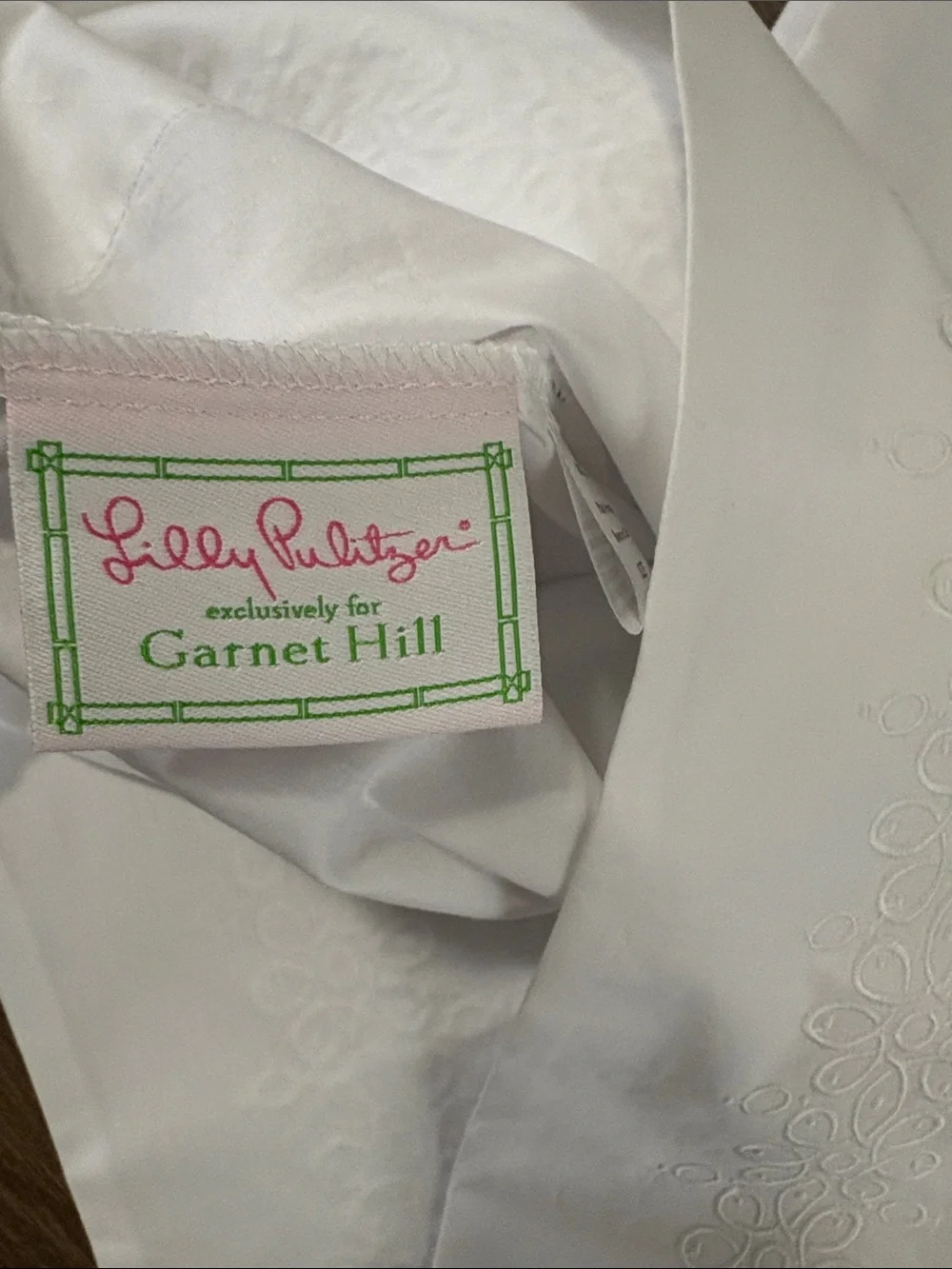 Lilly Pulitzer White Pillowcases with Teal Monogram 'K' - Set of 2
